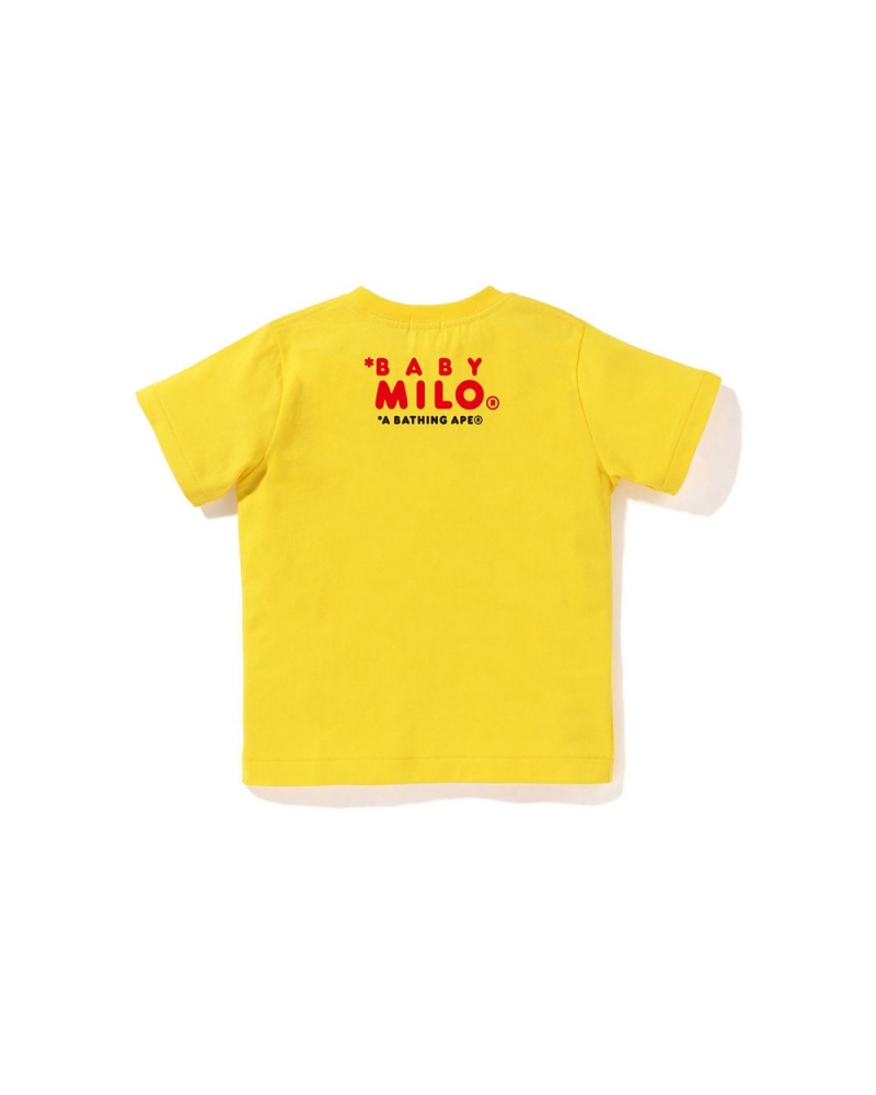 Hauts Bape Baby Milo Ice Cream #2 Jaune Enfant | BDR-48158090